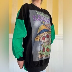 Unisex Graphic Sweatshirt with Green and Black Accents